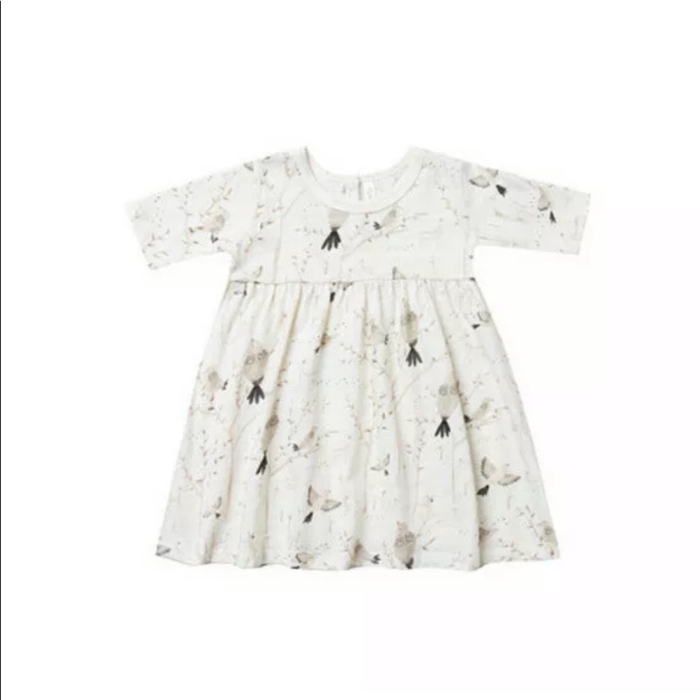 Rylee & Cru Baby Winter Birds Finn Dress 3-6 Mo